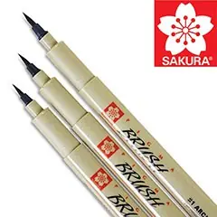PIGMA Pinselstift von Sakura | verschiedene Farben Preisreduziert