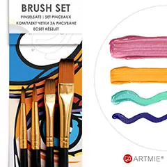 ARTMIE Synthetikpinsel-Set – Für Acryl, Aquarell und Ölmalerei Finale Aktion