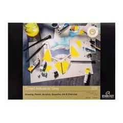 Rembrandt Industrial Grau getöntes Papier Block | verschiedene Abmessungen Schnäppchen