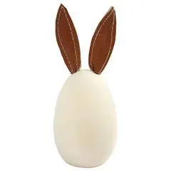 Billig Holzei mit Kunstlederohren