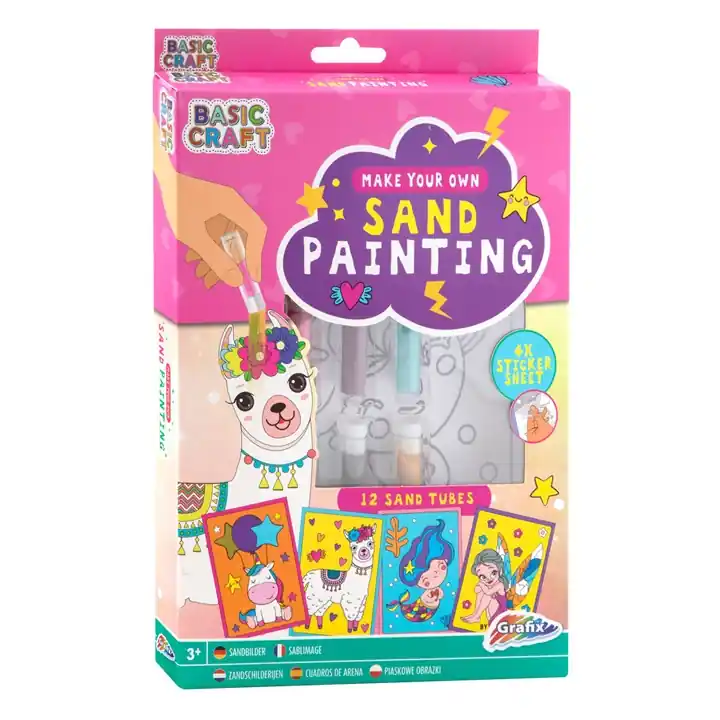 Kreativer Zeichensand für Kinder - rosa Im Trend