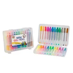 Sichere Zahlung Satz Mini-Gelschreiber im Etui 24 Stück