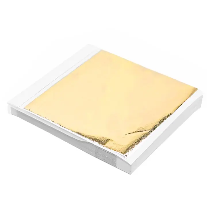 Letzte Chance Goldmetallisches Blattgold zum Vergolden 14 x 13 cm 100 Blatt