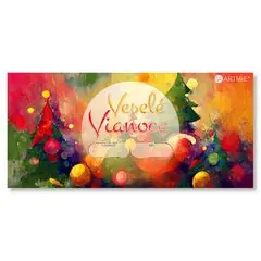 Handgefertigt Geschenkgutschein "Frohe Weihnachten" 1 | Assortierte Sätze