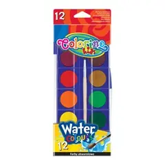 Aquarellfarben mit Pinsel Colorino 12 Stück Super-Preis