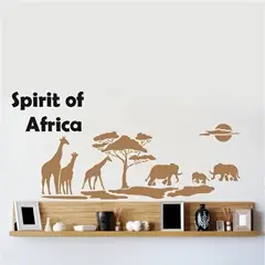 XXL 5-teilige Schablone Spirit of Africa 140 x 84 cm Direktkauf