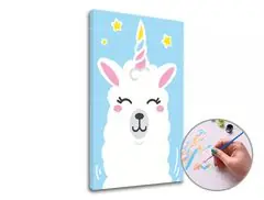 Malen nach Zahlen LAMA SINGLE CUT - niedriger Schwierigkeitsgrad Wochenendangebot