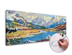 Sofort Bestellen Malen nach Zahlen IN THE MOUNTAINS - niedriger Schwierigkeitsgrad