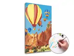 Kostenloser Versand Malen nach Zahlen FLYING THE BALLOON - niedriger Schwierigkeitsgrad