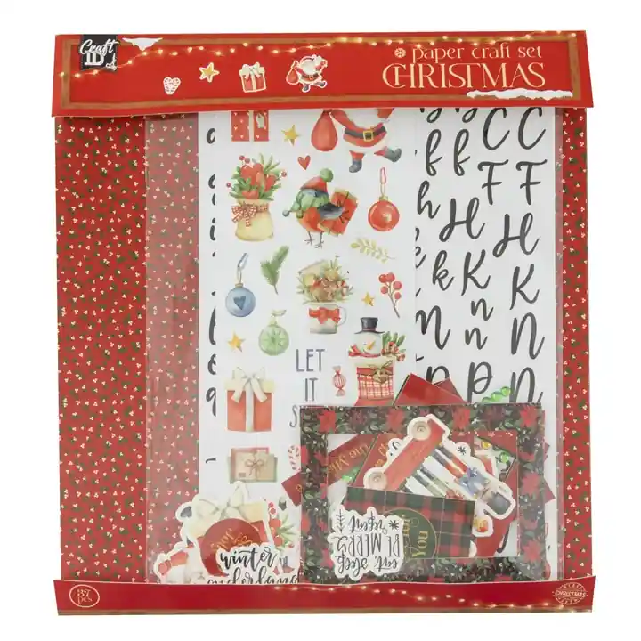 Weihnachts-Scrapbooking-Set in Rot Zertifiziert