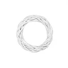 Weißer Weidenkranz | 36 cm Großhandel