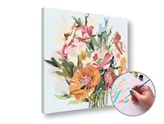 Wochenendangebot Malen nach Zahlen - Blumenstrauß der Liebe | 60x40 cm