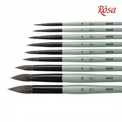 Abverkauf ROSA OASIS 188 Natürliche Rundbürste | č. 12