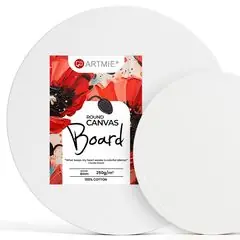 ARTMIE Runde Leinwand auf Karton | 40 cm Premium