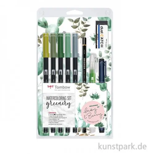 Tombow May & Berry Watercoloring Set Greenery Neue Ware