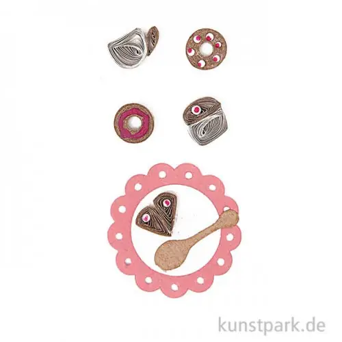 Quilling Sticker - Kaffeeklatsch, Altrosa Top-Seller