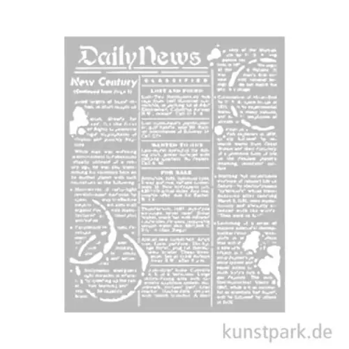 Stamperia Schablone - Coffee and Chocolate Daily News, 20 x 25 cm Premium