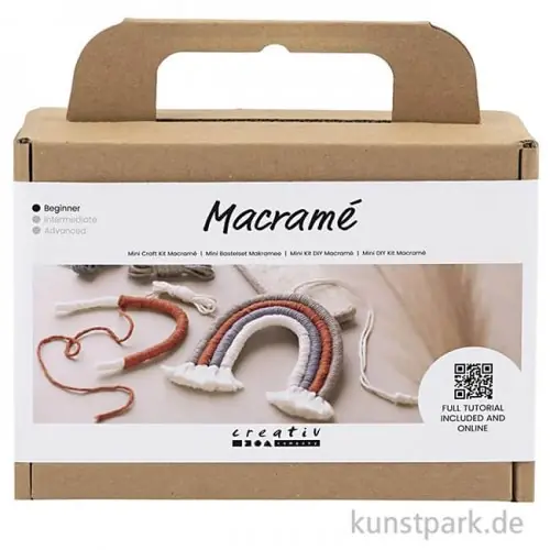 Aktuell Mini Bastelset Makramee - Regenbogen
