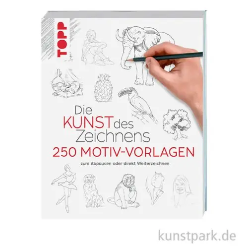 Bestseller Die Kunst des Zeichnens - Vorlagenbuch, Topp Verlag