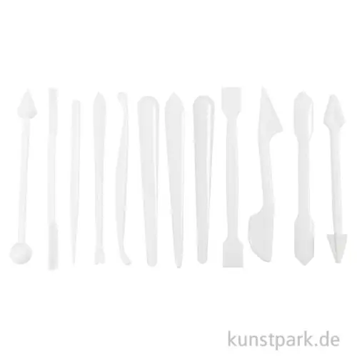Modellierstäbchen, Weiß, Größe 12,7-14,3 cm, 12 Stück Großhandel