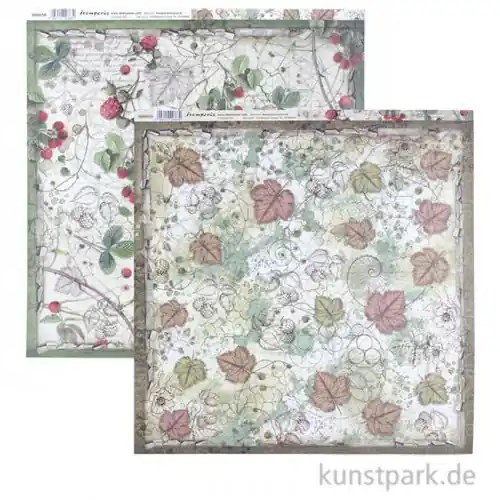 Stamperia Scrappapier - Forest Undergrowth, 30,5 x 30,5 cm Finale Aktion