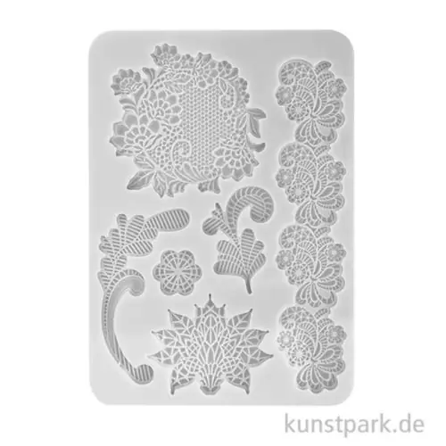Saisonangebot Stamperia Silikon Gießform - Brocante Antiques Laces, A5