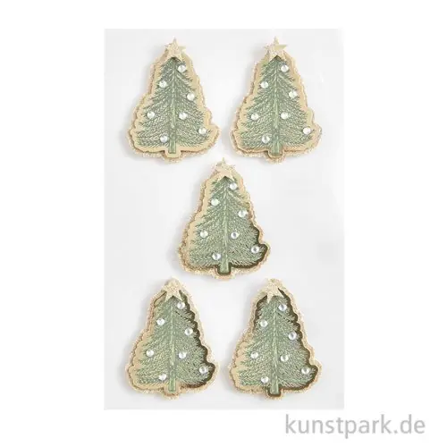 3D Sticker - Tannenbäume, 4 Aufkleber Top-Preis