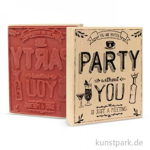 Butterer Stempel - Party, 8x10 cm Großhandel
