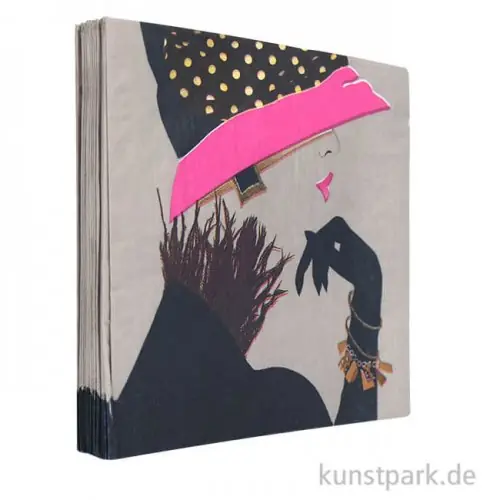 Kostenfreie Lieferung Servietten Jackie - 33 x 33 cm