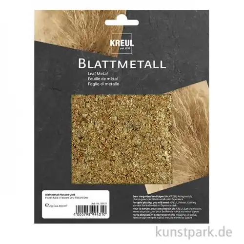 KREUL Blattmetall Flocken - Gold, 2g Preis Gesenkt