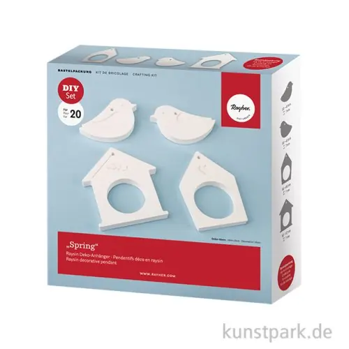 Bastelset Raysin Deko-Anhänger Spring, 4 Motive Kostenloser Versand