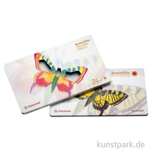 Finale Aktion Stockmar Buntstifte sechseckig, 24 Stifte im Metalletui