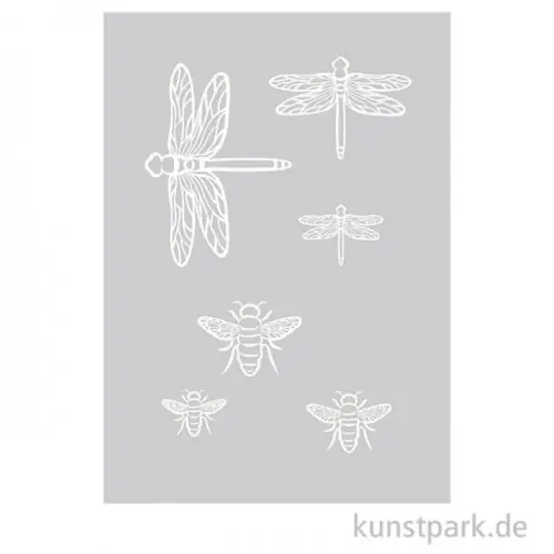 Schablone - Insekten, DIN A5 mit Rakel Jetzt Bestellen