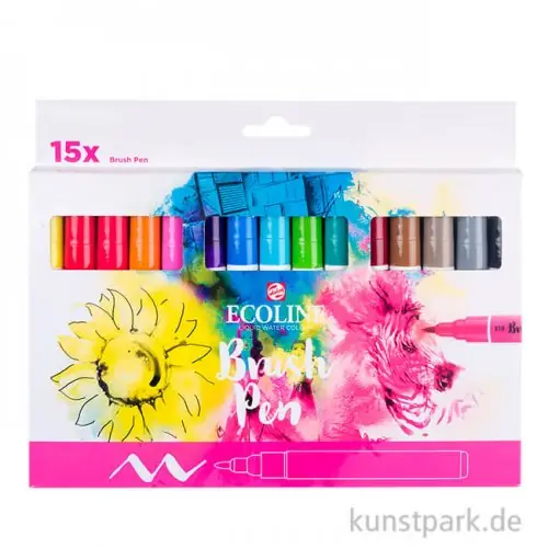 Talens ECOLINE Brush Pen 15er Set Sichere Zahlung