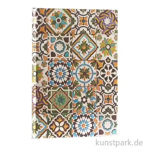PAPERBLANKS Notizbuch Portugiesische Fliesen Porto, Blanko, 13 x 18 cm Echt