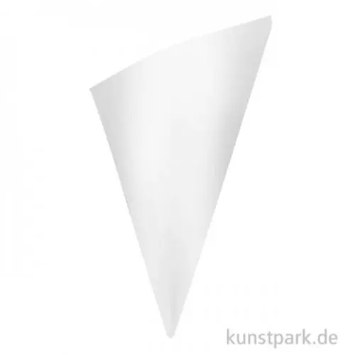 Kostenfreie Lieferung Papiertüten weiß spitz, 170 mm, 20 Stück