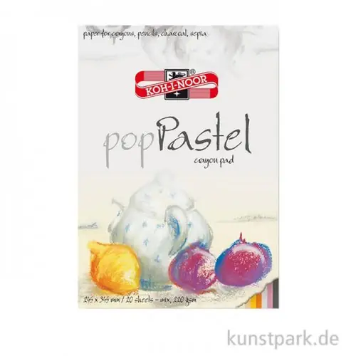 Neuheit Koh-I-Noor Pop Pastel, 20 Blatt, 5 Farben, 220g