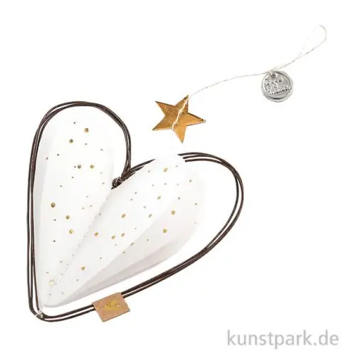 Exklusiv Good old friends - Winter Transparent Ornament, Herz