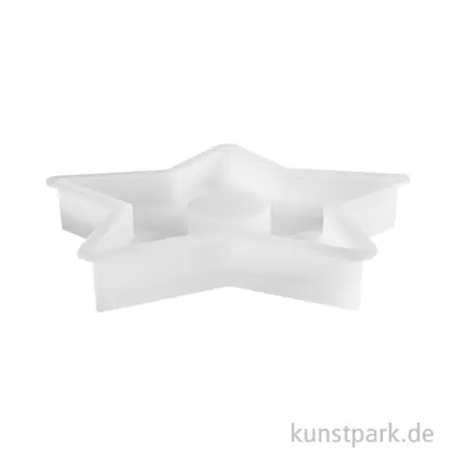 Silikon Gießform - Teelichthalter Stern Groß, 18 x 17 x 2,5 cm Must-Have