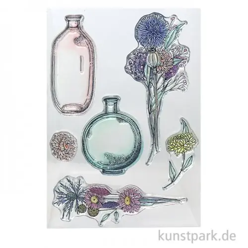 CraftEmotions Clear Stamps - Trockenblumen Vasen, DIN A6 Wochenendangebot