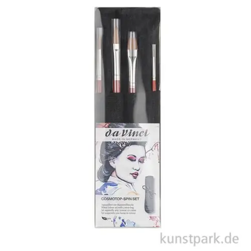 Sichere Zahlung da Vinci Aquarellpinsel Set - COSMOTOP-SPIN mit Pinseltasche