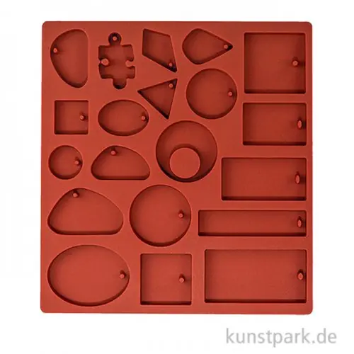 Preisknaller Silikonform - Modeschmuck 20-fach, 13 x 14 cm