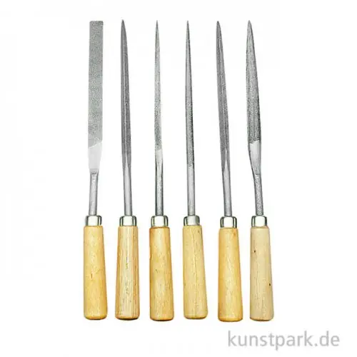 Feilenset mit Holzgriff 6-teilig Markenprodukt