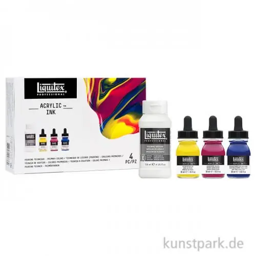 Liquitex Professional ACRYLIC INK Technik Set mit 3 Primärfarben 30 ml Im Trend