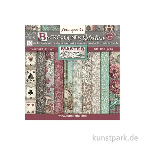 Kostenfreie Lieferung Stamperia Scrapbooking Pad - Master of Magic Backgrounds, 20,3 cm