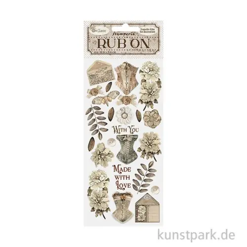 Stamperia Rub On Transferfolie - Old Lace Corsets Letzte Chance
