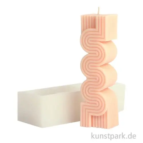 Ab Werk Silikon Kerzenform - Design, 14,5 x 4 x 3 cm