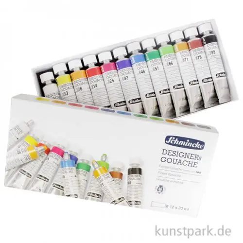 Schmincke Designers Gouache, 12 x 20 ml Set Jetzt Zugreifen