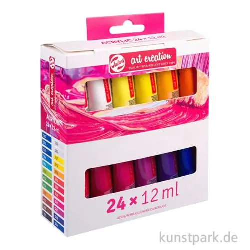 Talens Art Creation Acrylfarben Set, 24 x 12 ml Zertifiziert