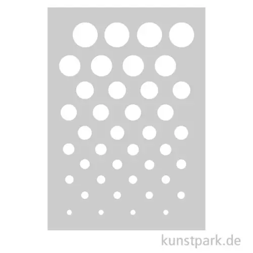 Schablone - Muster Circles, A5 Preisknaller
